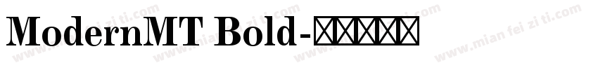 ModernMT Bold字体转换